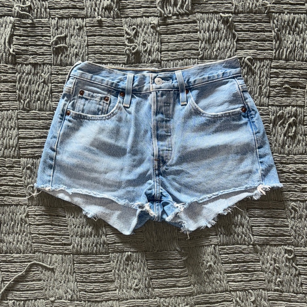 Levi's Light Blue Jean Shorts for Women